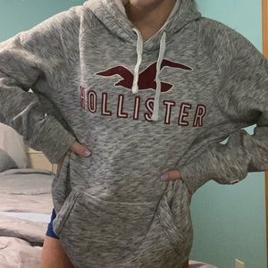 -hollister grey hoodie